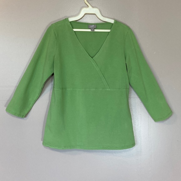J. Jill Tops - Green J.Jill crossover top, small petite